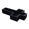Cross Shaped Wooden Bowl MultiFunctional Dish Smooth Edges Religious Decor Tray for