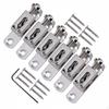 Split Guitar Tailpiece Adjustable Saddles Individual Saddle Zinc Alloy Hardtail Bridge