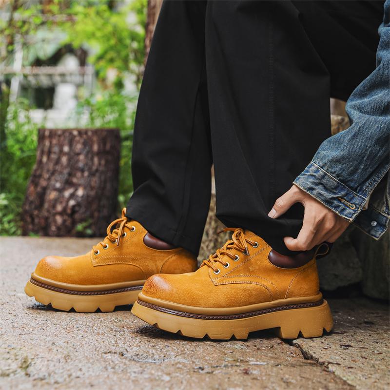 Fashion Derby men's shoes Thick bottomed trendy high-quality style Formal evening party or nightclub Daily handsome youth shoes Hot
