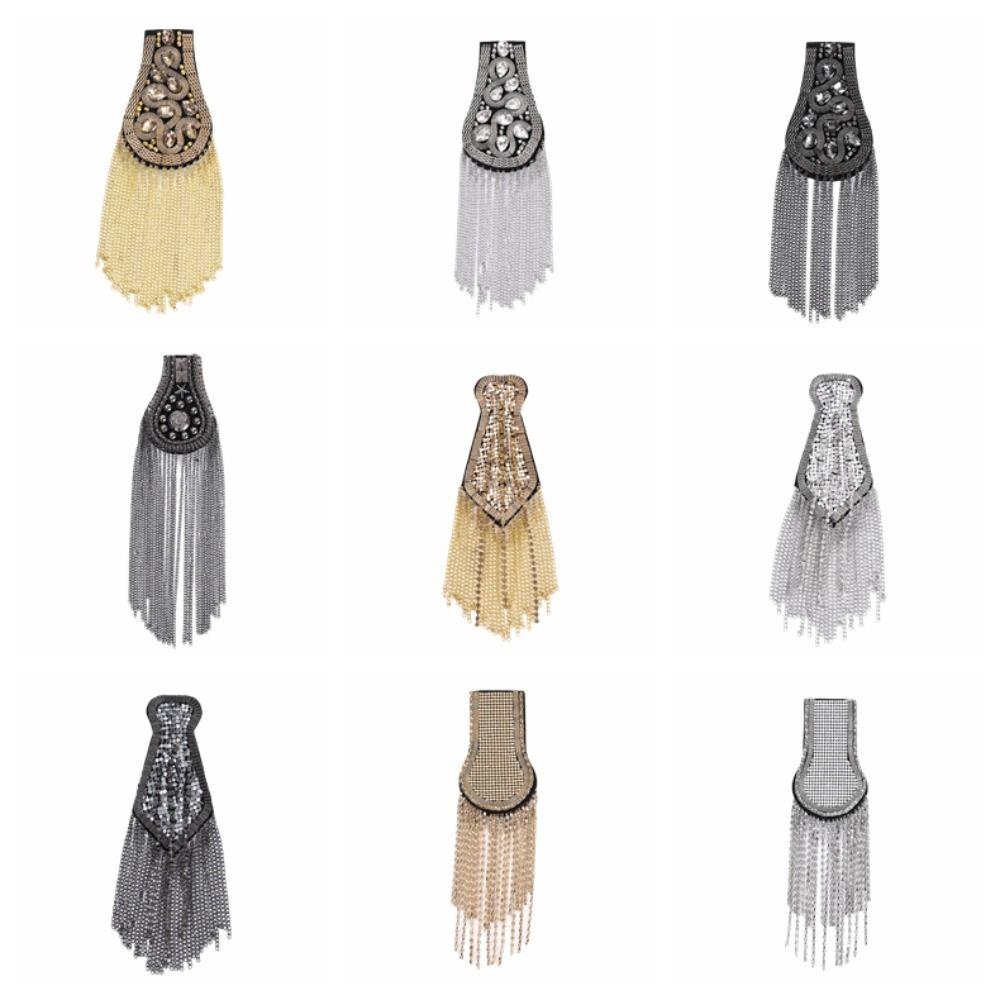 Epaulet Tassel Chain Shoulder Board Punk Epaulette Exquisite Star Shoulder Flash Girl