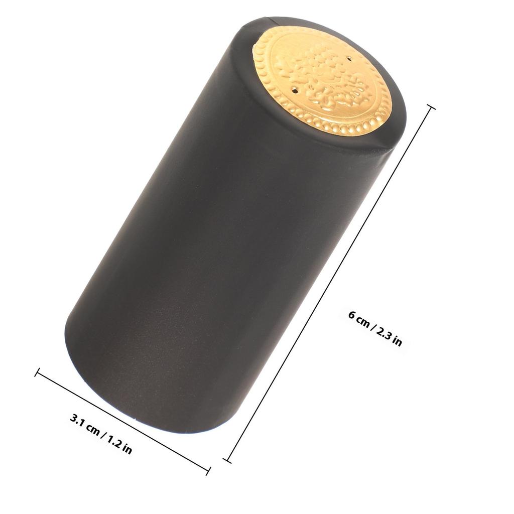 200pcs Heat Bottle Caps Pvc Wine Sealing Films For Home Winery Shrink Stoppers Office Barware Kitchen Bar Accessories