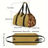 1pc Large Capacity Portable Wood Storage Bag, Oxford Fabric Firewood Bag for Outdoor Camping Hiking BBQ, Durable PVC Material