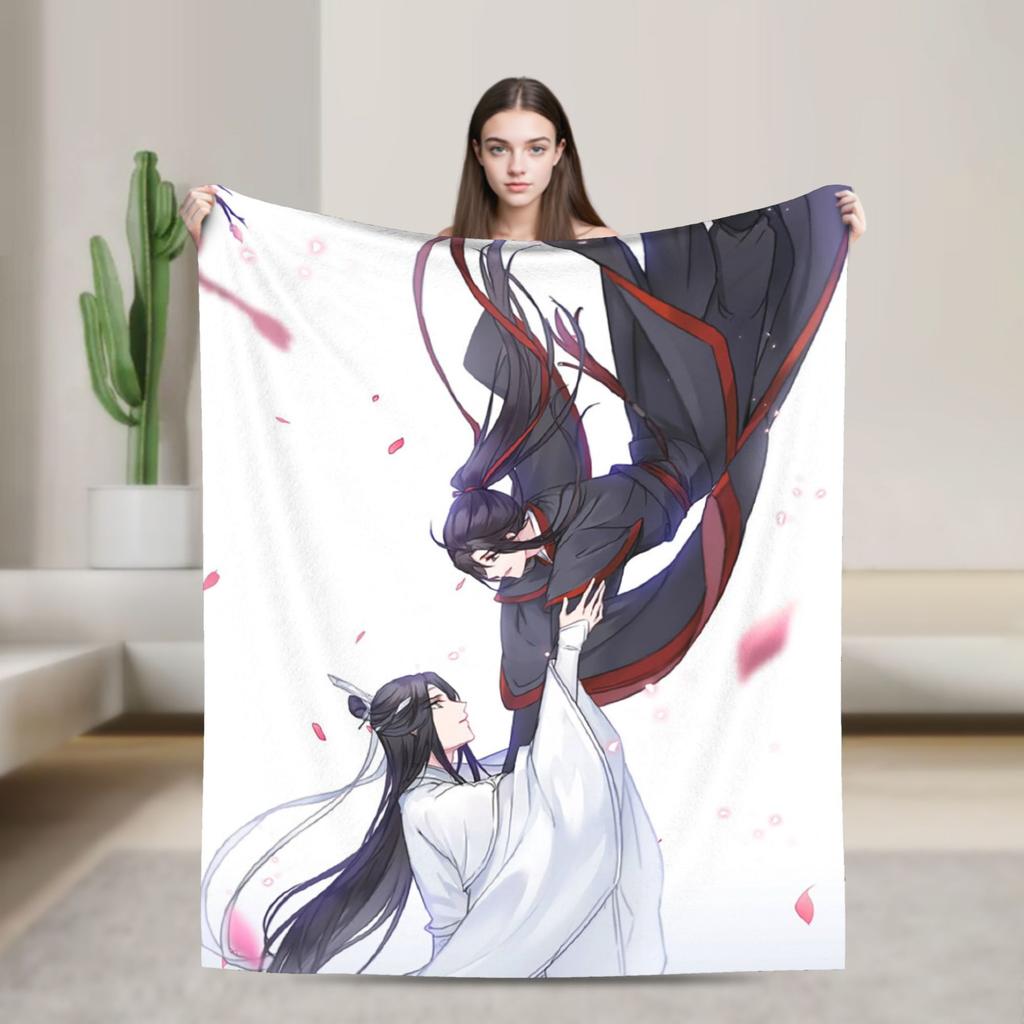 the Untamed Blanket Cute Rabbits Flannel Funny Soft Throw Blanket for Chair Covering Sofa Spring/Autumn