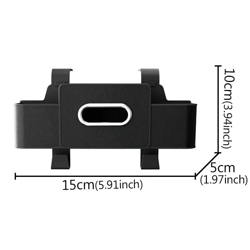 Car Backseat Organizer Multifunction Leather Interior Storage Bag Hanging Seat Back Tissue Water Cup Holder Auto Accessories