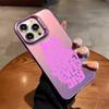 Simple English letter Phone Case For iPhone 17,16,15,14,13,12,11,Pro Max,Plus Candy Silver Cover