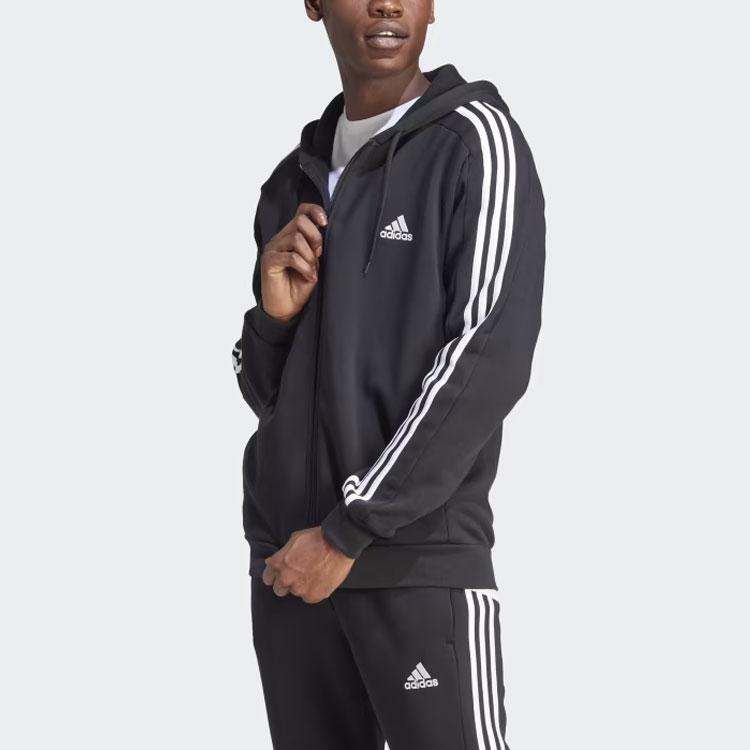 Neuer Adidas Kostenloser Versand Mit AdiClub Essentials Fleece 3 Streifen Full-Zip Hoodie IB4029