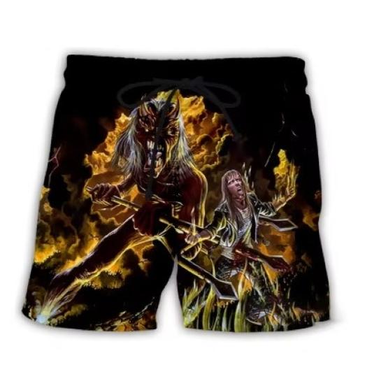 Retro Vintage Skull Skeleton Ghost Gothic Horror Boxing Muay Thai Kickboxing Shorts 3D Print Training Unisex Men Women Fitness Gym Sport Workout
