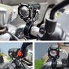 2 adet DC 12V-24V Motosiklet LED Sis Farları 6000lm Spot Lambası Paslanmaz Çelik Braketli Evrensel Far Motosiklet, Bisiklet, SUV için Uygun
