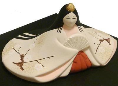 Bambole Hina Autentiche Hina facili da esporre [Bambole Heian] [Ceramica dipinta a mano]