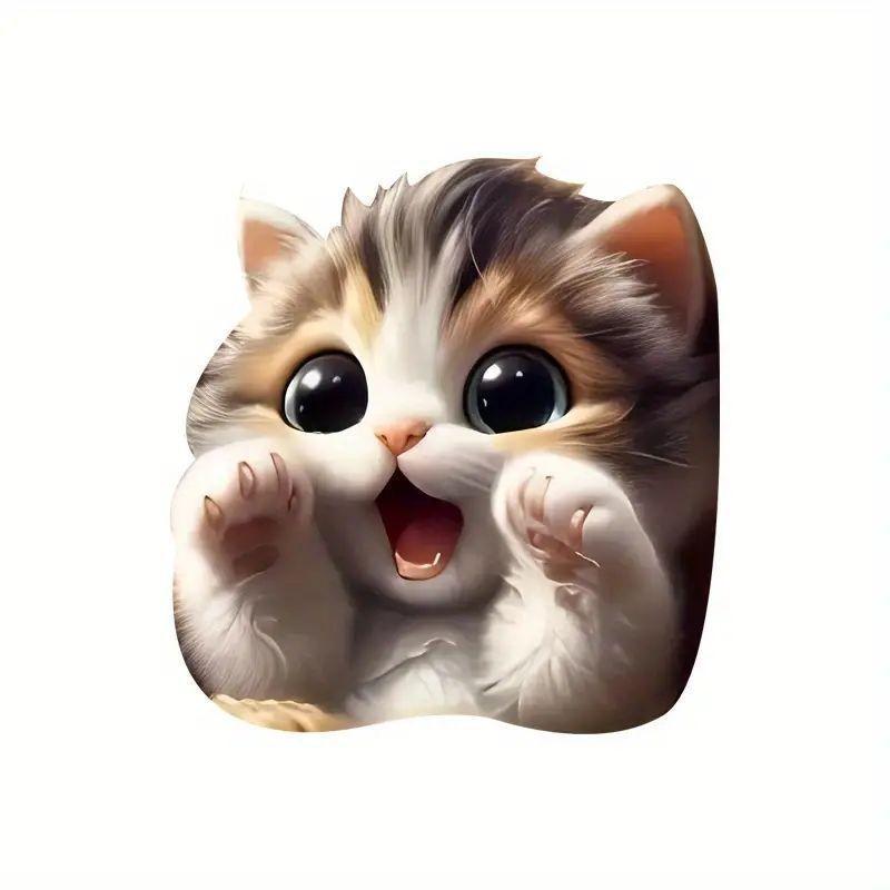 Acrylic 2d Fashionable Cat Car Pendant Playful Cartoon Art For Accessories Vehicle