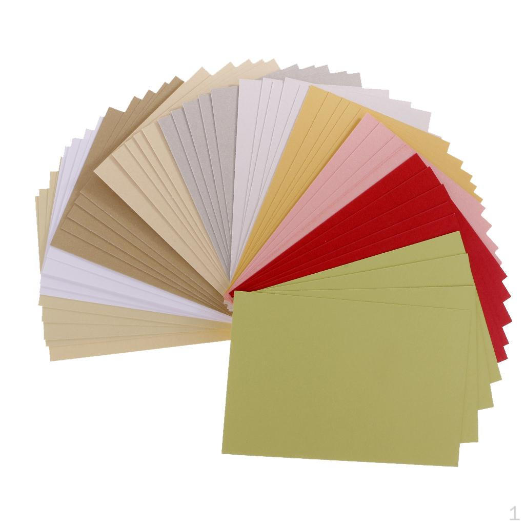 

50 Sheets Double Sided Specialty Pearlescent Paper For Making Cards 15x10 Cm