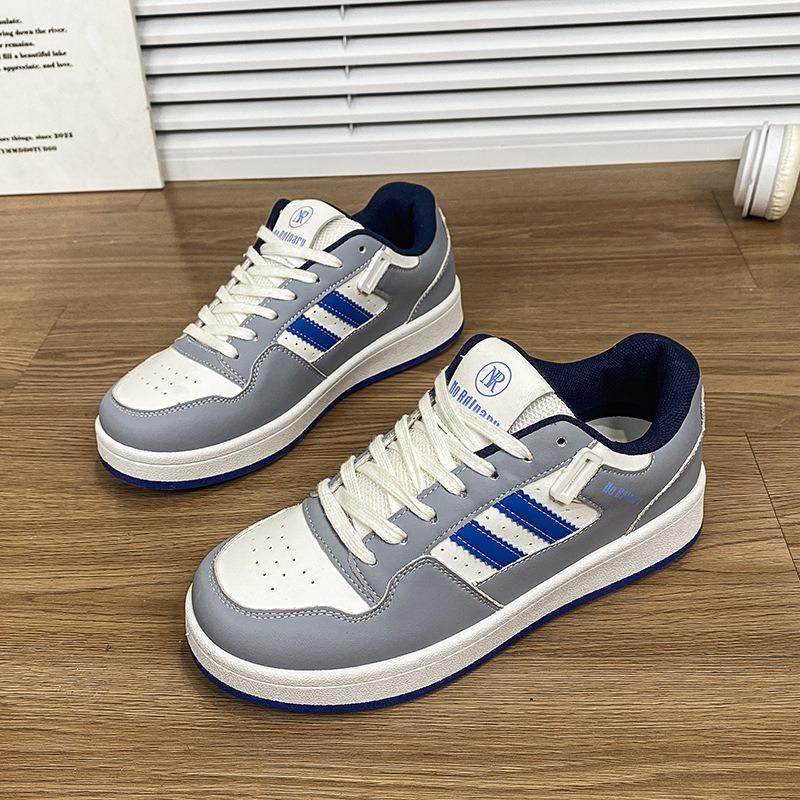 Bread Shoes, Blue Shoes, Women's Autumn Models, Breathable Thick Soles To Increase Height, Casual and Versatile Couple Style Sports Board Shoes