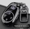 ABU3   Zinc Alloy Leather Car Key Case Cover for Toyota bZ3X Bózhì 3X Platinum 3X 2025 Air_Pro_max Interior Keychain Accessories
