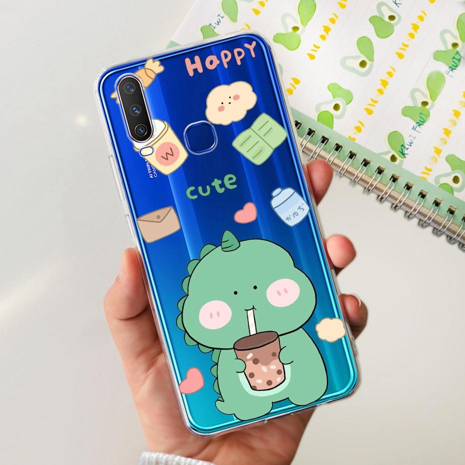 For Vivo Y12 1904 1940 Phone Case Fashion Butterfly Painted Soft Silicone TPU Cover For Vivo Y17 Y15 Y12 1902 1901 Bumper