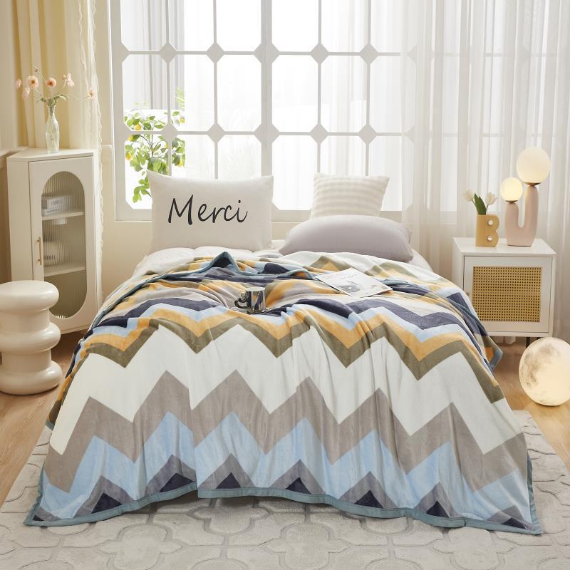 

Толстое теплое фланелевое одеяло из молочного флиса для детей - мягкий ворс и чехол для дивана, идеальный подарок 120x200cm Four Seasons 1.4 lbs