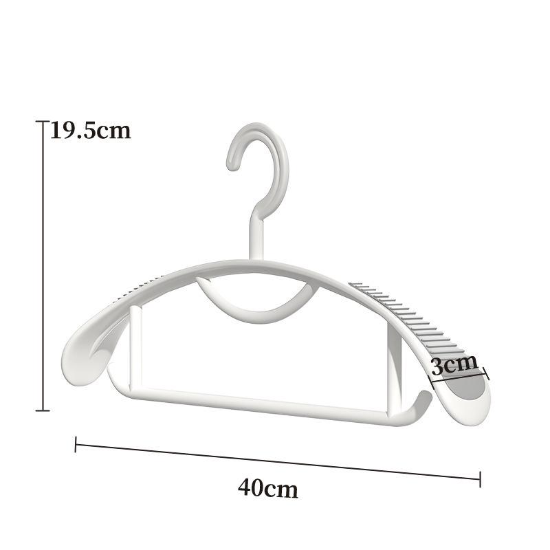 Non-Slip Rubber-Coated Clothes Hangers with Shoulder Protection