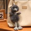 Furry Ostrich Plush Doll Pendant Cute Bird Plush Keychains Ostrich Plush Keychains  Pendant Decor