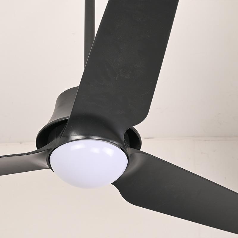 Nordic Retro Chandelier with Variable Frequency Fan Light for Living Room and Restaurant - ETL Certified