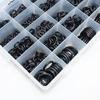 1500Pcs 24 Sizes Rubber O-Rings Gasket Sealing Waterproof Oil Resistance Car O-Ring Rubber Ring Kit Black with Storage Box
