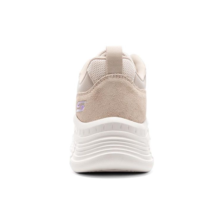 Skechers Bobs B Flex Hi Mesh Pelle Sportive Punta Tonda Allacciatura Ammortizzanti Resistenti Leggere Basse Casual Scarpe Donna sneakers 117380-NAT
