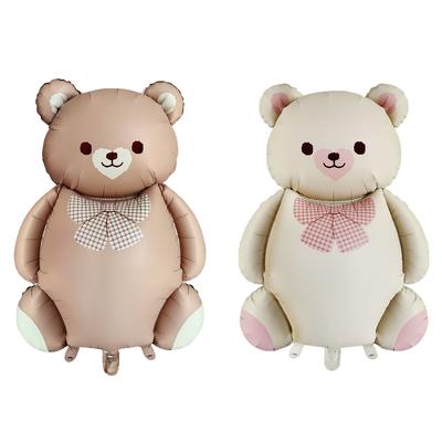 Cartoon Matte Bär Folienballon Hochzeit Babyparty Geburtstagsfeier Aktivität Dekorationen Regenbogen Kuchen Süßigkeiten Heliumballons