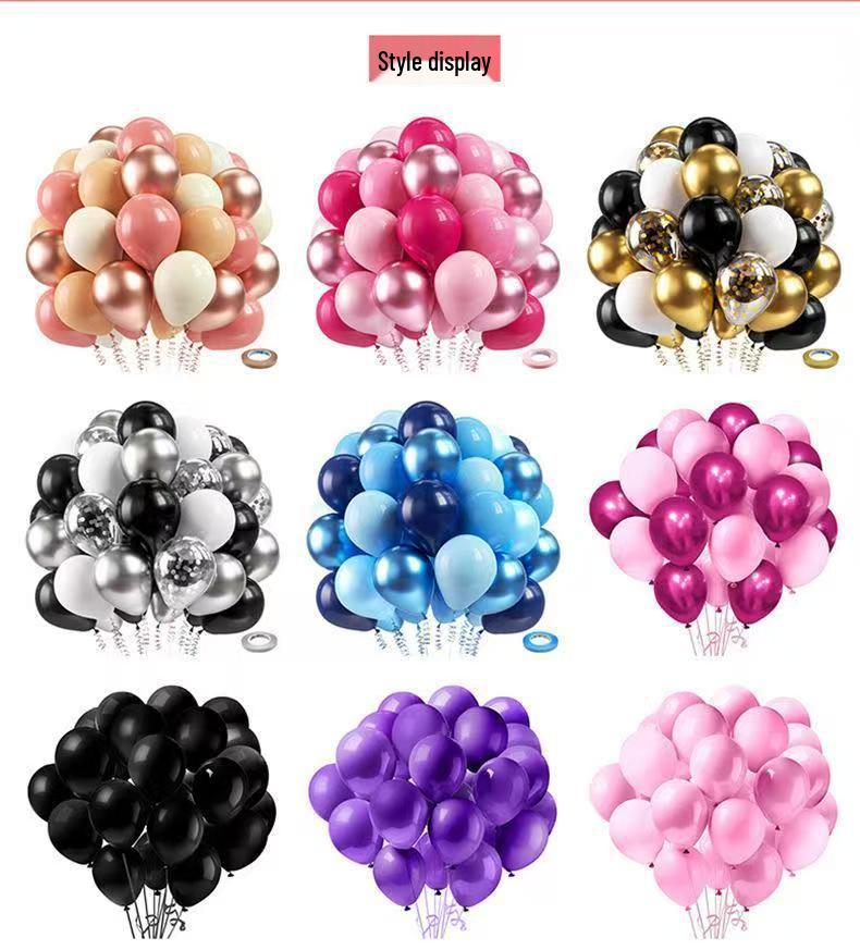 30-Piece 12-Inch Balloon Set for Birthday, Wedding, and Party Decorations