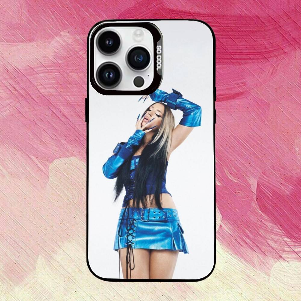 

Милый чехол для телефона L-Lola Singer I-Indigos для iPhone 17,16,15,14,13,12,11 Plus,Pro Max,XS, Цветной серебристый чехол для телефона Funda Cover iPhone13PROMAX