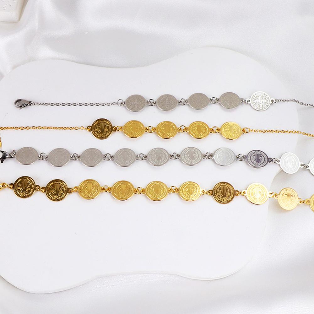 eBay jewelry bracelet women's niche design sense circle steel ball portrait creative stainless steel bracelet women