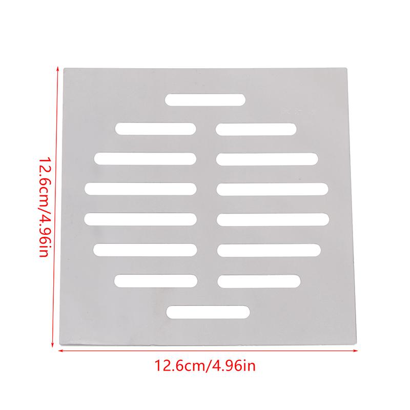Odpływy podłogowe ze stali nierdzewnej Pokrywa siatkowa Kwadratowy otwór odpływowy Łapacz włosów pod prysznic Filtr Stoper Części metalowe do kuchni i łazienki