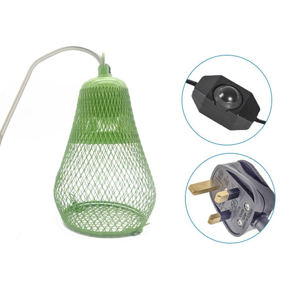 Iron Mesh Dome Pet Heating Lampshade Double Cage Anti-scald Lampshade  Aquarium