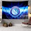Electric Blue Napoli Logo Tapestry, Unique Design Tapestry, Wall Decor for Bedroom,Livingroom, Playroom,Heartwarming Fan Holiday Gifts