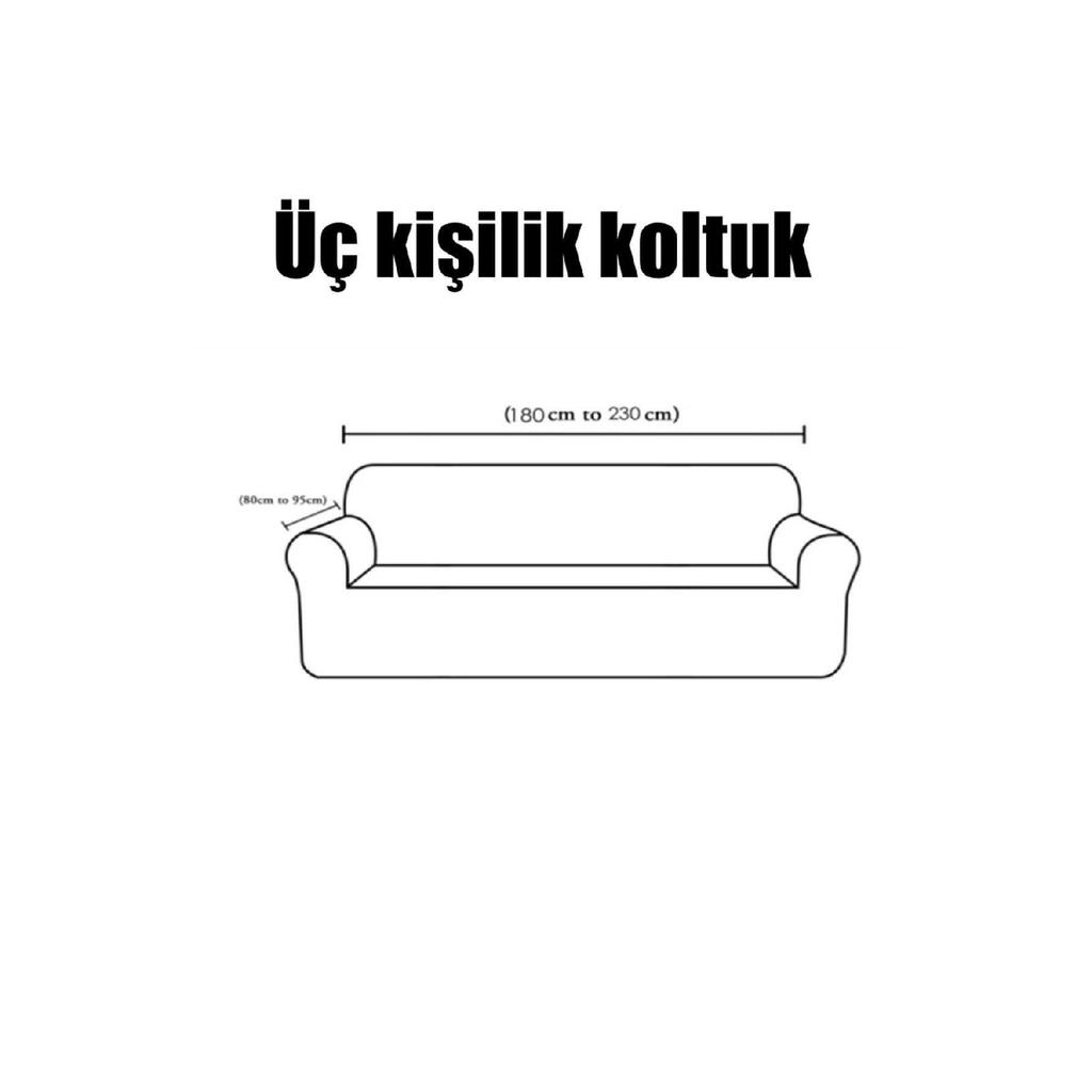 Jacquard 3-seater Sofa Cover, Sofa Bed Sofa Cover 1 Piece Stone Gray