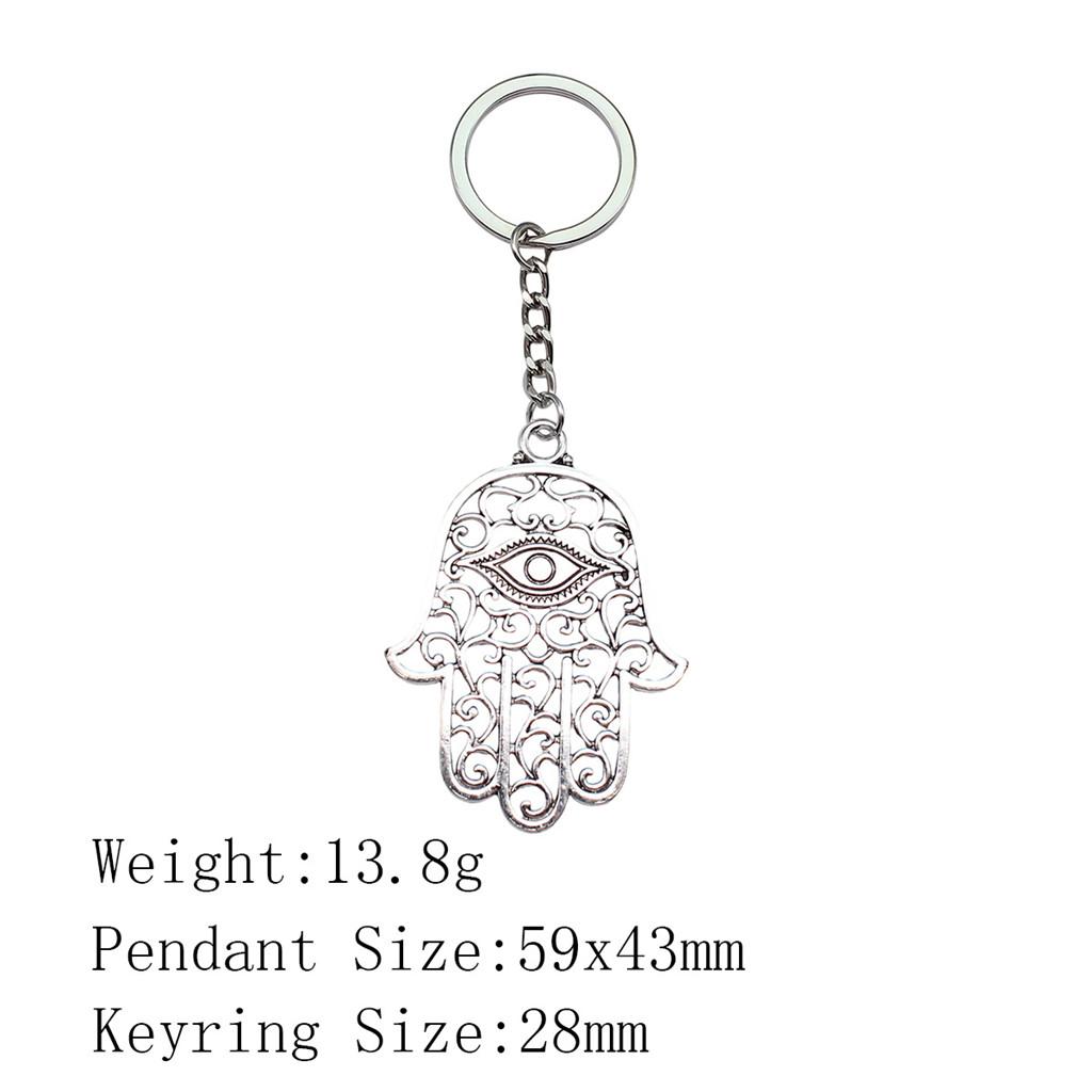 Back To School Bag Keyring Hamsa Hand Eye Of Horus Key Ring Ornaments For Home Cool Keychain