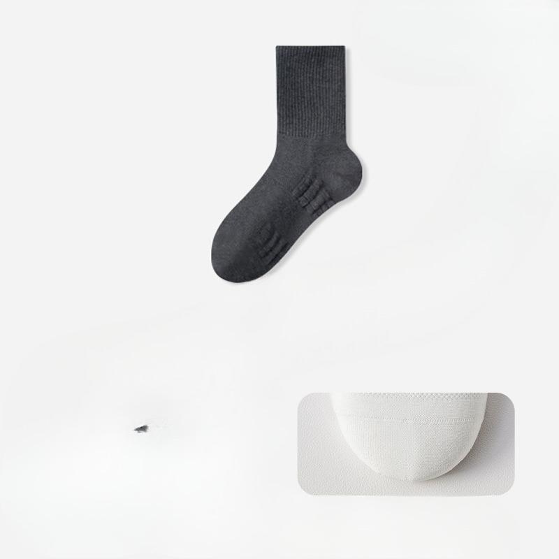 Women's Mid-calf Cotton Socks, Antibacterial and Deodorizing, Towel Bottom Mesh Breathable, Running Sports Long Calf Socks