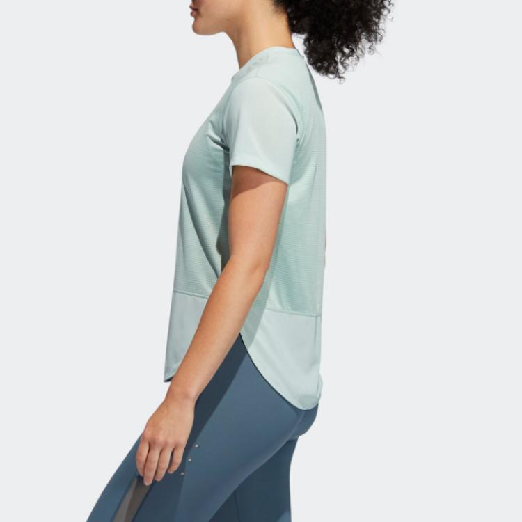 Adidas A.Rdy Level 3 Tee Sports Short Sleeve T-Shirt Women Tops Light-Green GN7310
