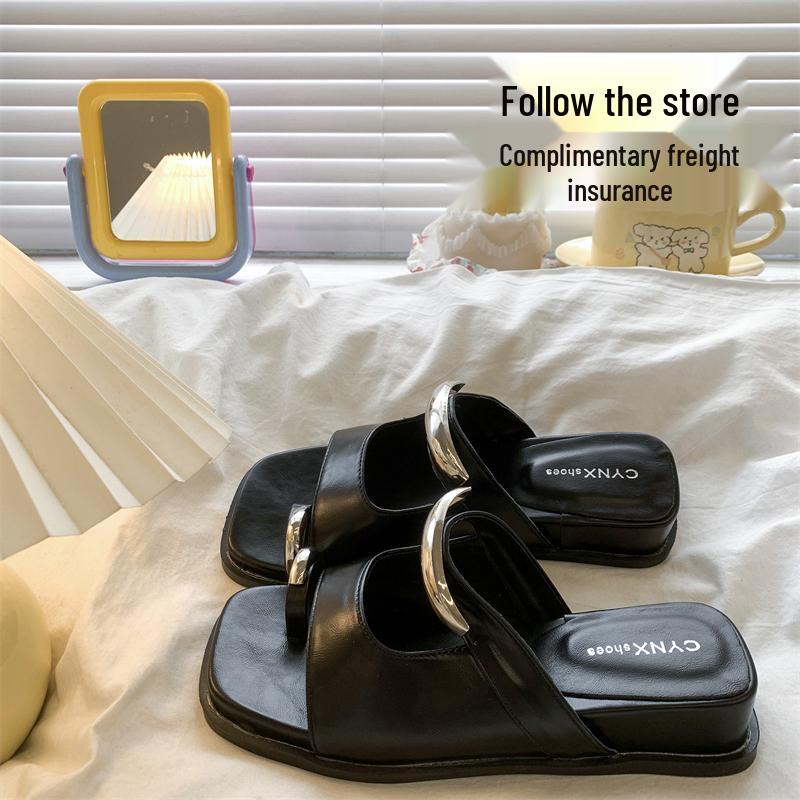 

Exquisite Wedge Toe-Loop Sandals for Women - Summer 2025 Fashion Size 35