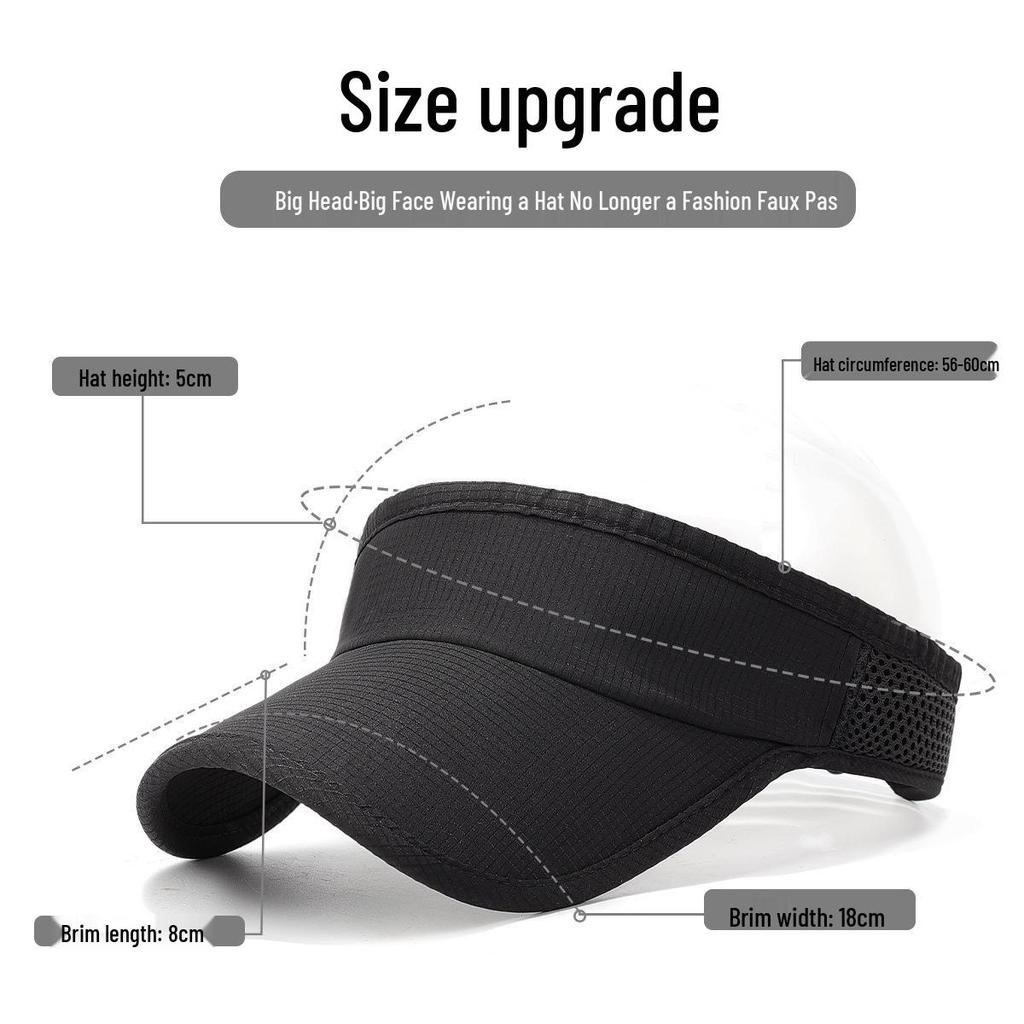 Women's Sun Protection Summer Visor Hat for Outdoor Sports & Running