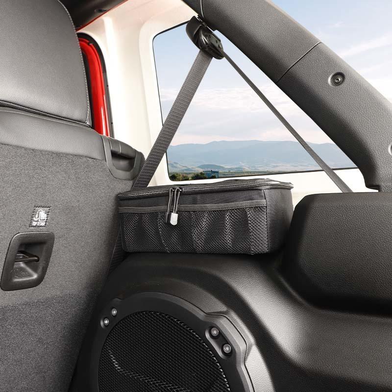 Trunk Side Storage Bag Organizer Fit For Jeep Wrangler JL 2024 Up 4-Door Version Stowing Tidying Car Accessories