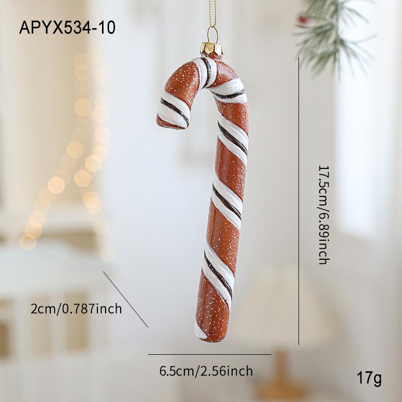 Gingerbread Man Christmas Tree Hanging Ornament Plastic Cute Holiday Pendant For Kids And Adults Home Table Mantel Party Decor