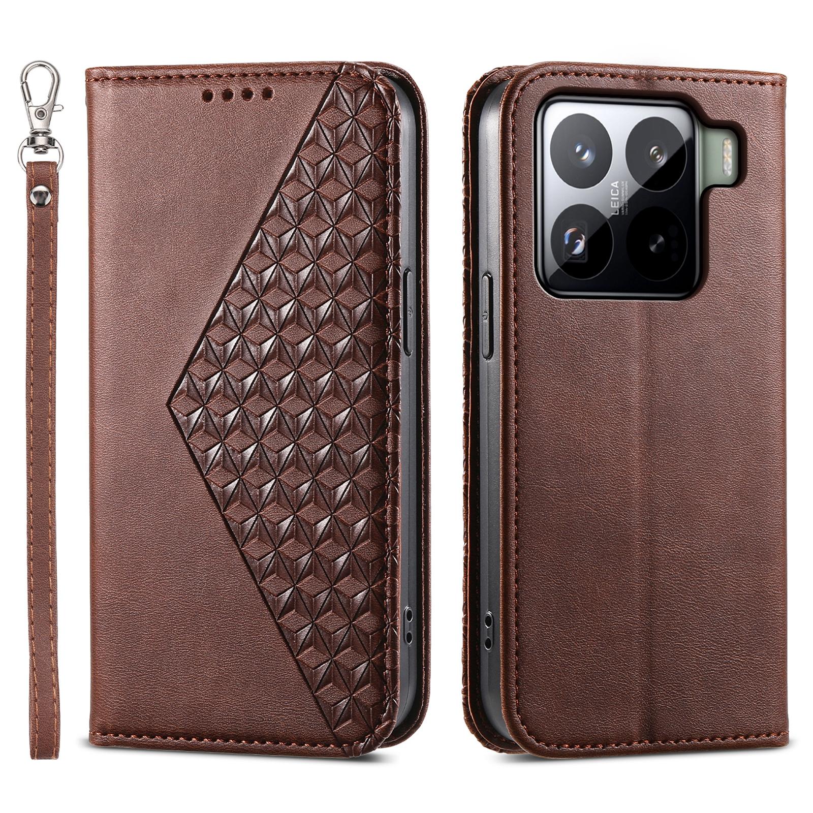 

Для Xiaomi 15 Pro Чохол Текстура телятини PU Шкіра Чохол для телефону з гаманцем D