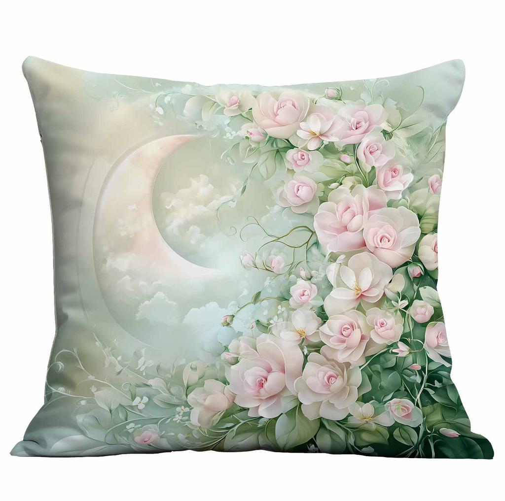 Nowa Piękna i Marzycielska Poszewka na Poduszkę w Kwiaty Domowa Poszewka na Poduszkę na Sofę