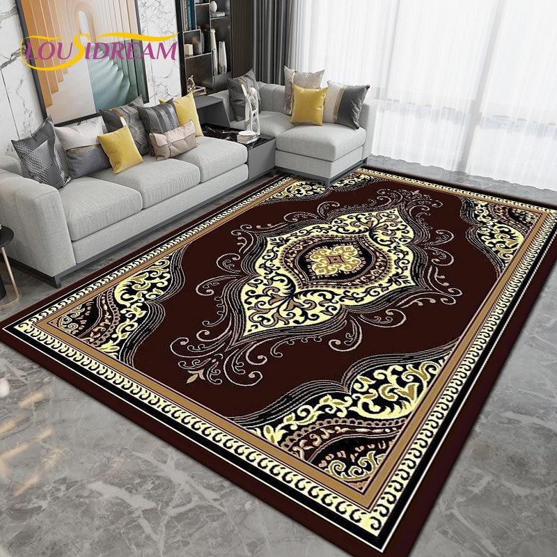 Персия Богемия Скандинавский коврик большой, ковер для гостиной, спальни, дивана, коврик для украшения, детские игры, нескользящий напольный коврик 3D 40x60cm