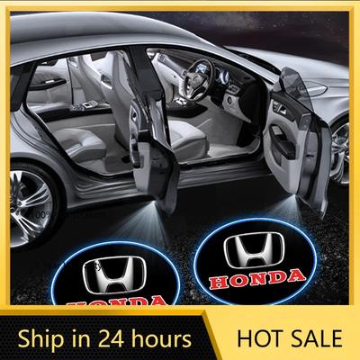 2025 Hot Car LED Courtesy Light Ghost Shadow Projector Emblem Lamp For Honda Jazz City Civic Inspire Accord FIT HRV CRV Odyssey