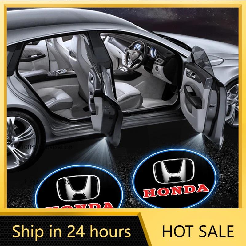 2025 Heiße Auto LED-Innenraumbeleuchtung Geister Schatten Projektor Emblem Lampe für Honda Jazz City Civic Inspire Accord FIT HRV CRV Odyssey