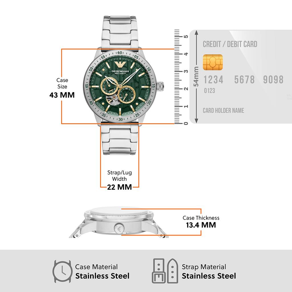 Emporio Armani Automatic Stainless Steel Watch