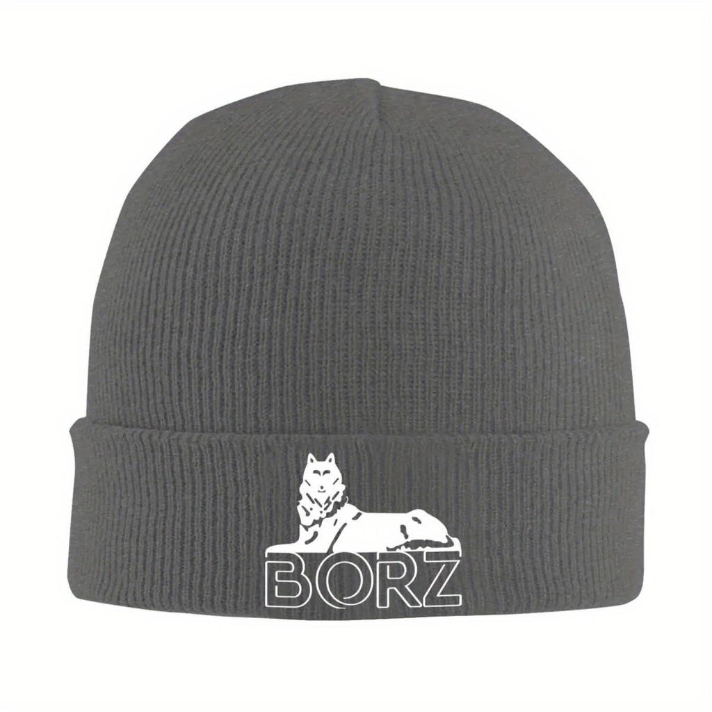 CHECHEN BORZ White Bonnet Hats Beanie Hats Custom Knitting Hat Autumn Winter Vintage Men Women Hippie Elastic Caps