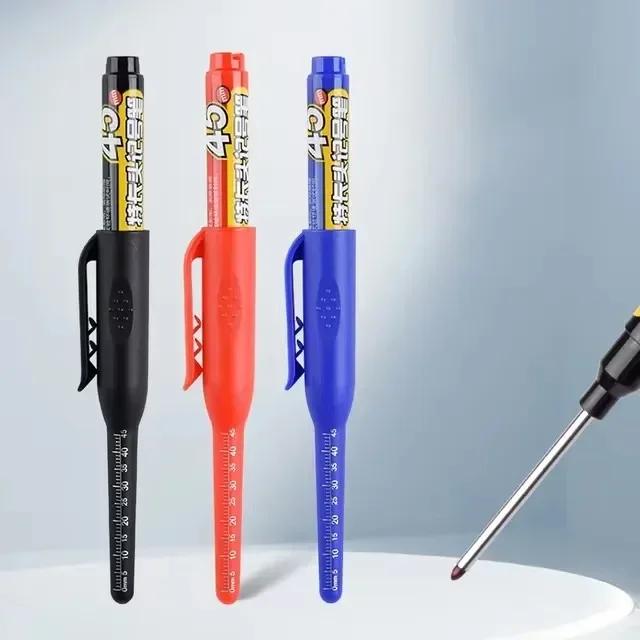 45mm Waterproof Long Head Nib Deep Hole Markers Pen Tile Carpenter Pen Multi-purpose for Woodworking