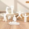 3/8Pcs 3D Printed Human Figurine Ornament Diy Paintable Mini Human Figure Statue Model For Desk Decorative Display Toys
