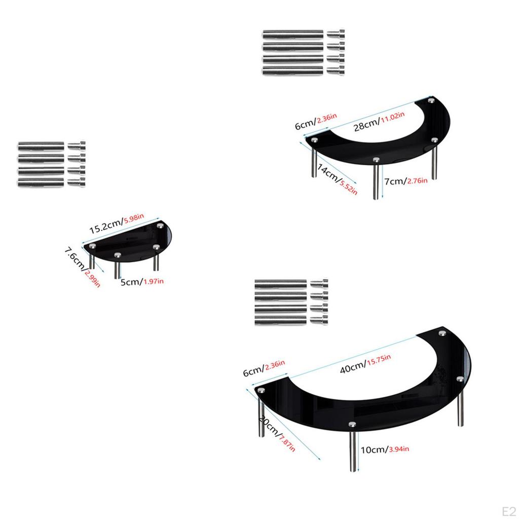 3 Tier Acrylic Display Stand for Cupcakes, Desserts, And Collectibles