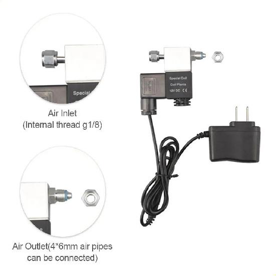 Aquarium CO2 Single and Double Head Solenoid Valve, Wanyin ZRDR Low Temperature Solenoid Valve DIY Automatic Switch Solenoid Valve